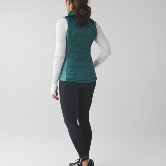 NWT Lululemon Down For A Run Vest, Sz 4, FORAGE TEAL - Picture 4 of 11